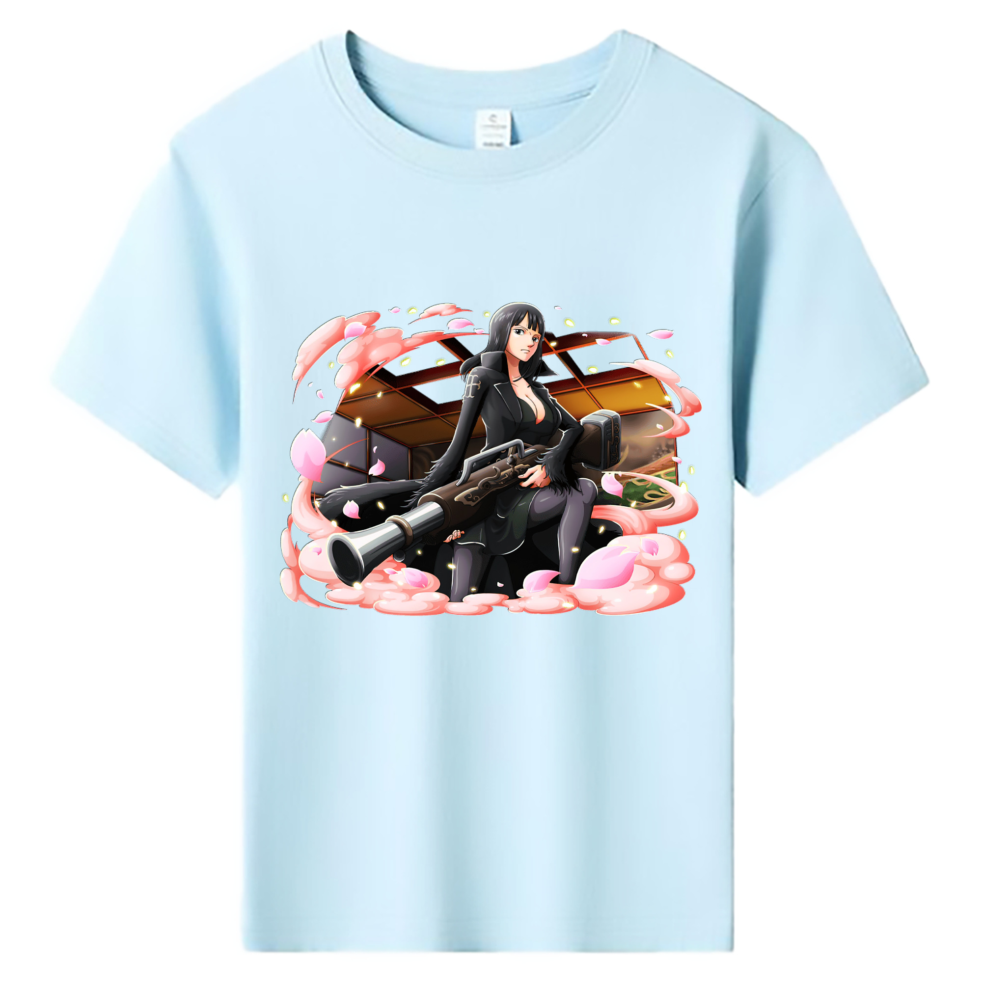 （画像用） ワンピース ニコ・ロビン ONE PIECE Nico Robin 綿100％キッズTシャツ（フロントプリント）